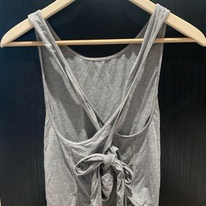 Gray crop lululemon tank top
